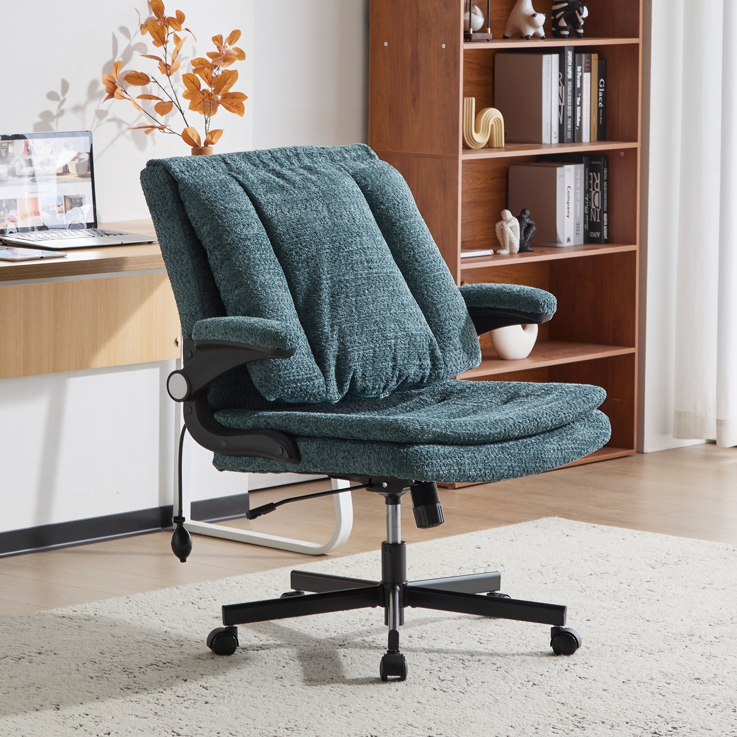 Ergonomic Office Chair With Airbag Lumbar Support And Flip Armrests_voghion.com